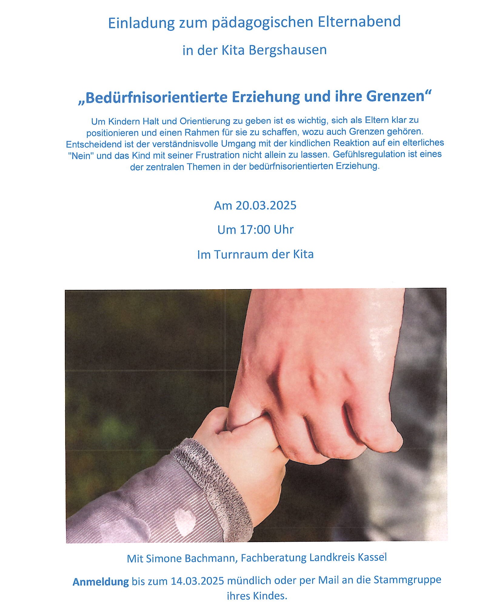 Einladung zum Elternabend