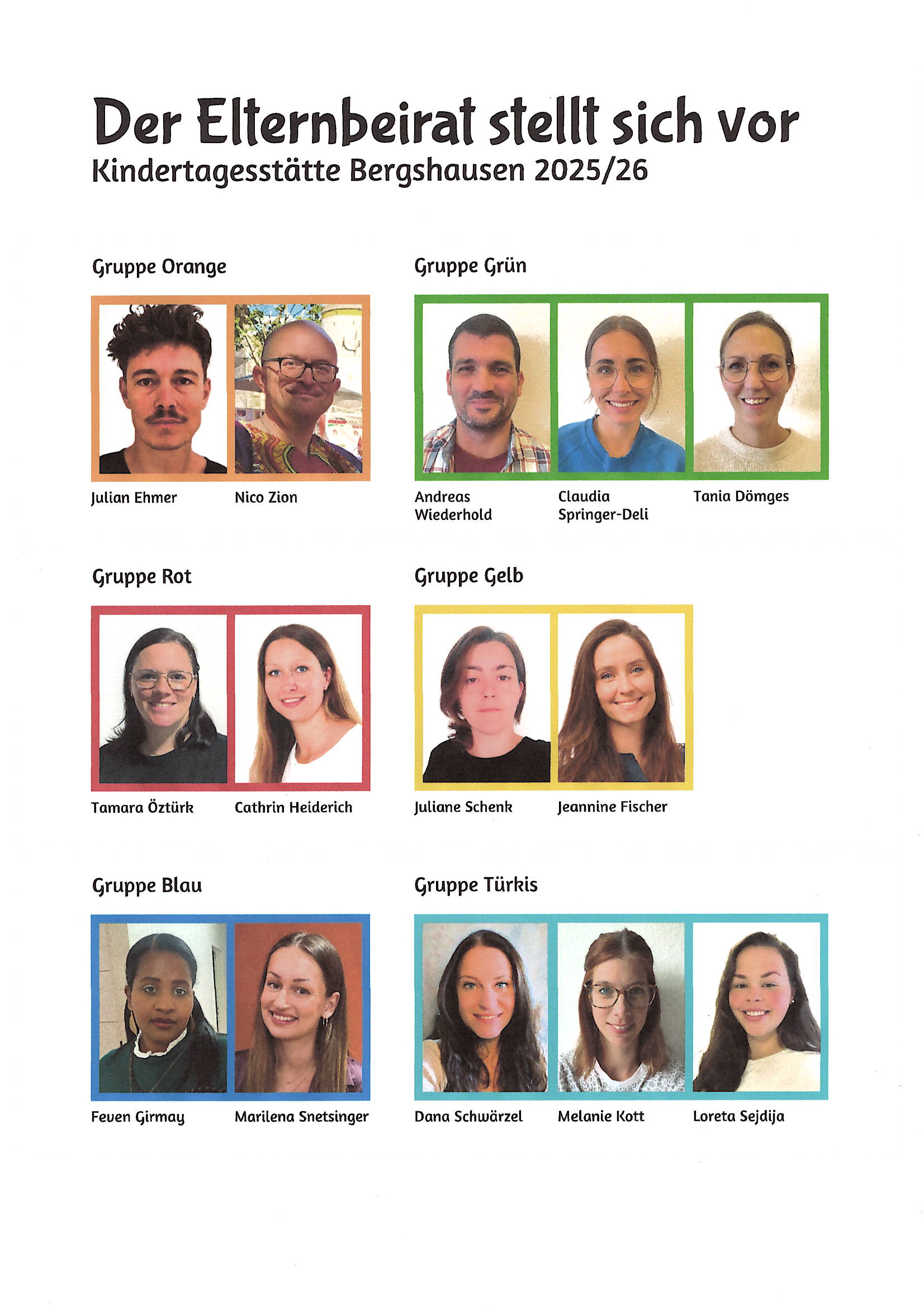 Elternbeirat Kitajahr 2025-26