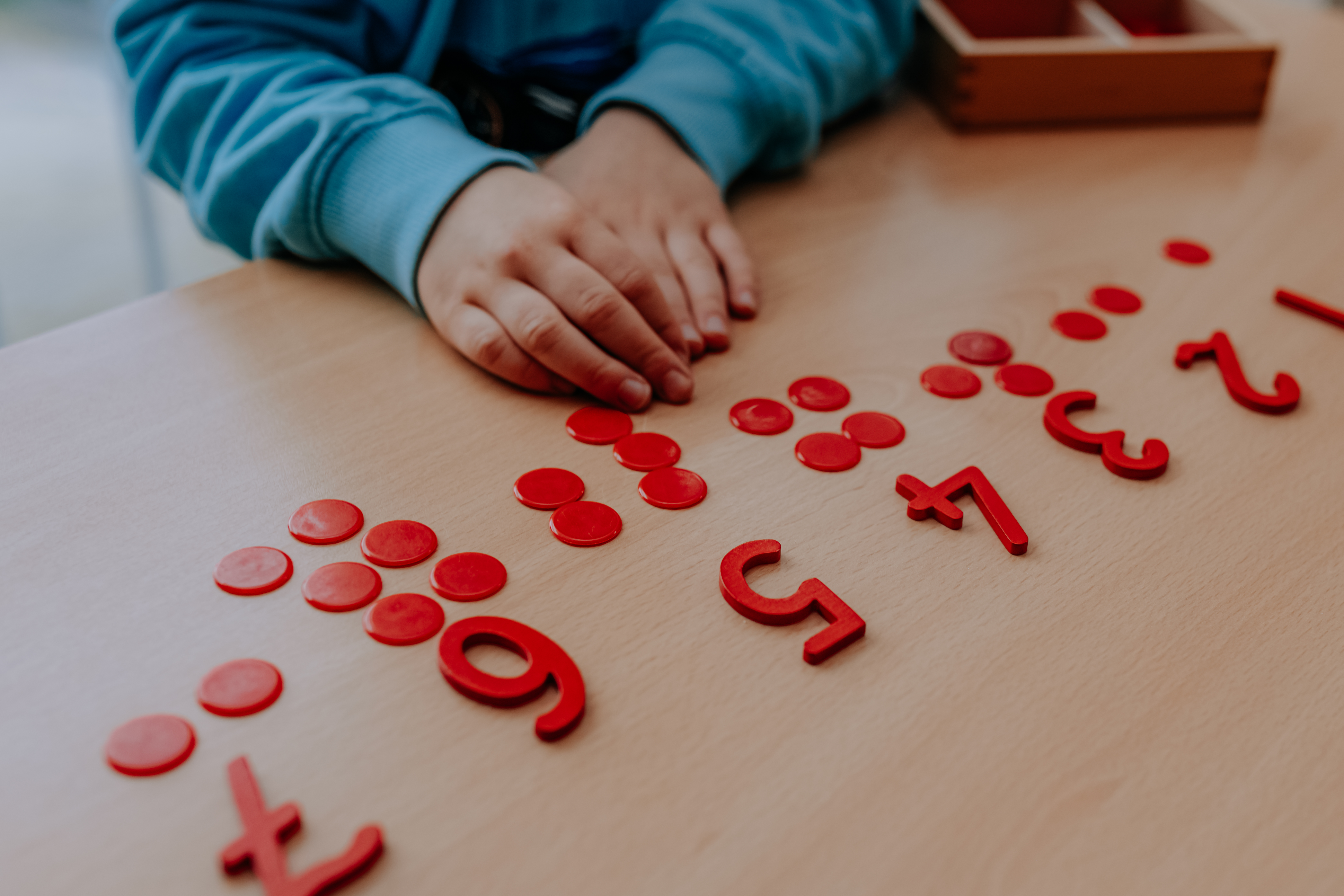 Montessori Zahlenplättchen
