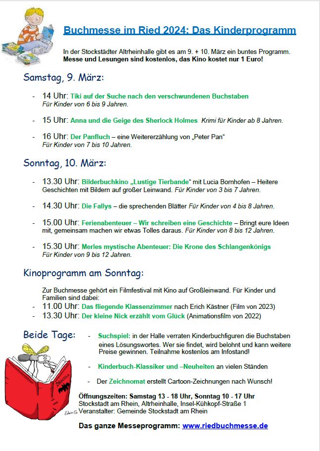 Buchmesse Kinderprogramm 2024