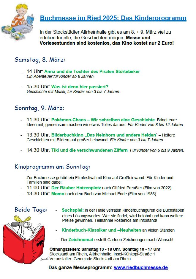 Buchmesse Kinderprogramm 2025