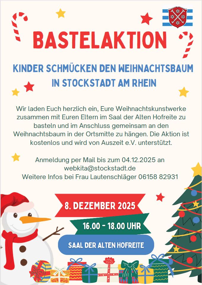 Weihnachtsbaumbastelaktion 2025