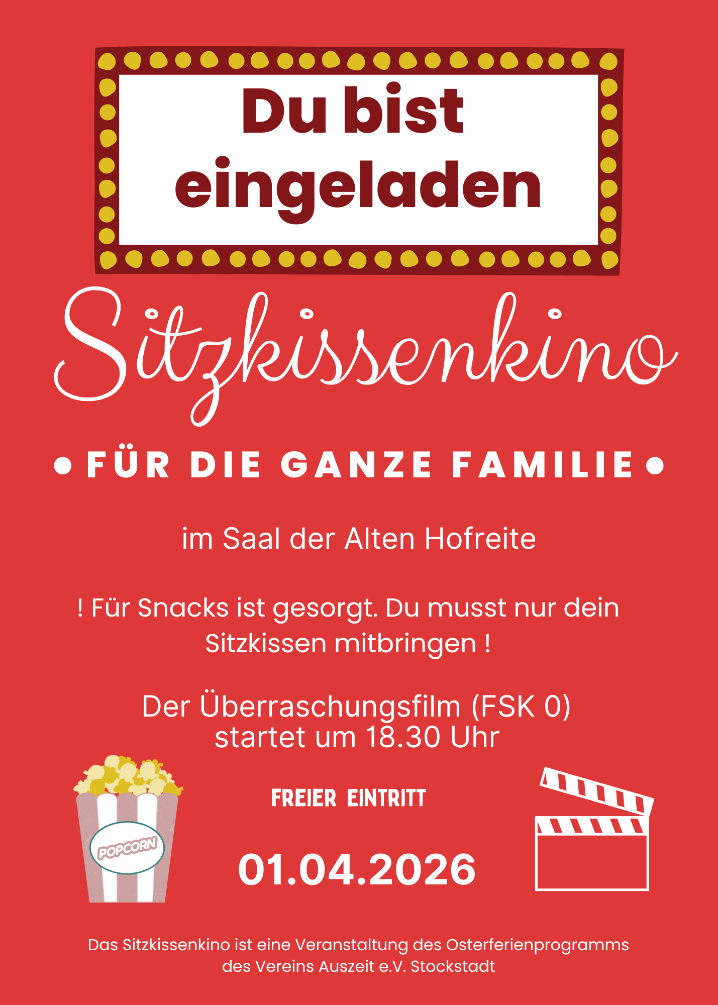 Sitzkissenkino Osterferien 2026