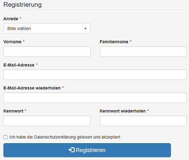 Registrierung